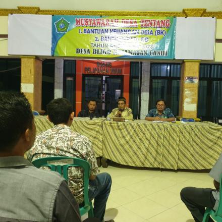 MUSDES (Musyawarah Desa) Tentang  Bantuan Keuangan Desa (BK) dan Bantuan BLT-DD